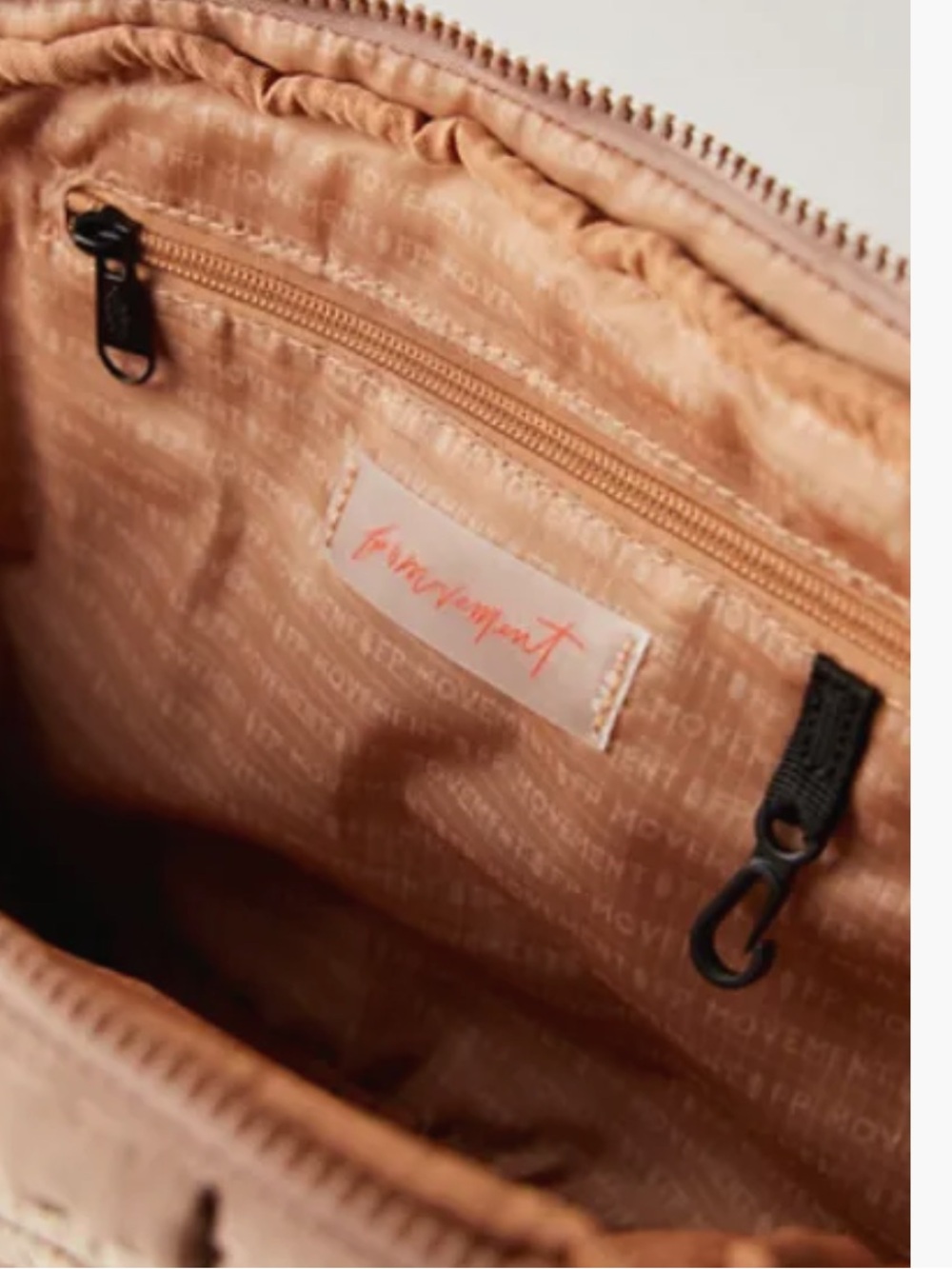 1197. FREE PEOPLE Quilted Muff sling bag in Sandy NWT $78 - Picture 4 of 4
